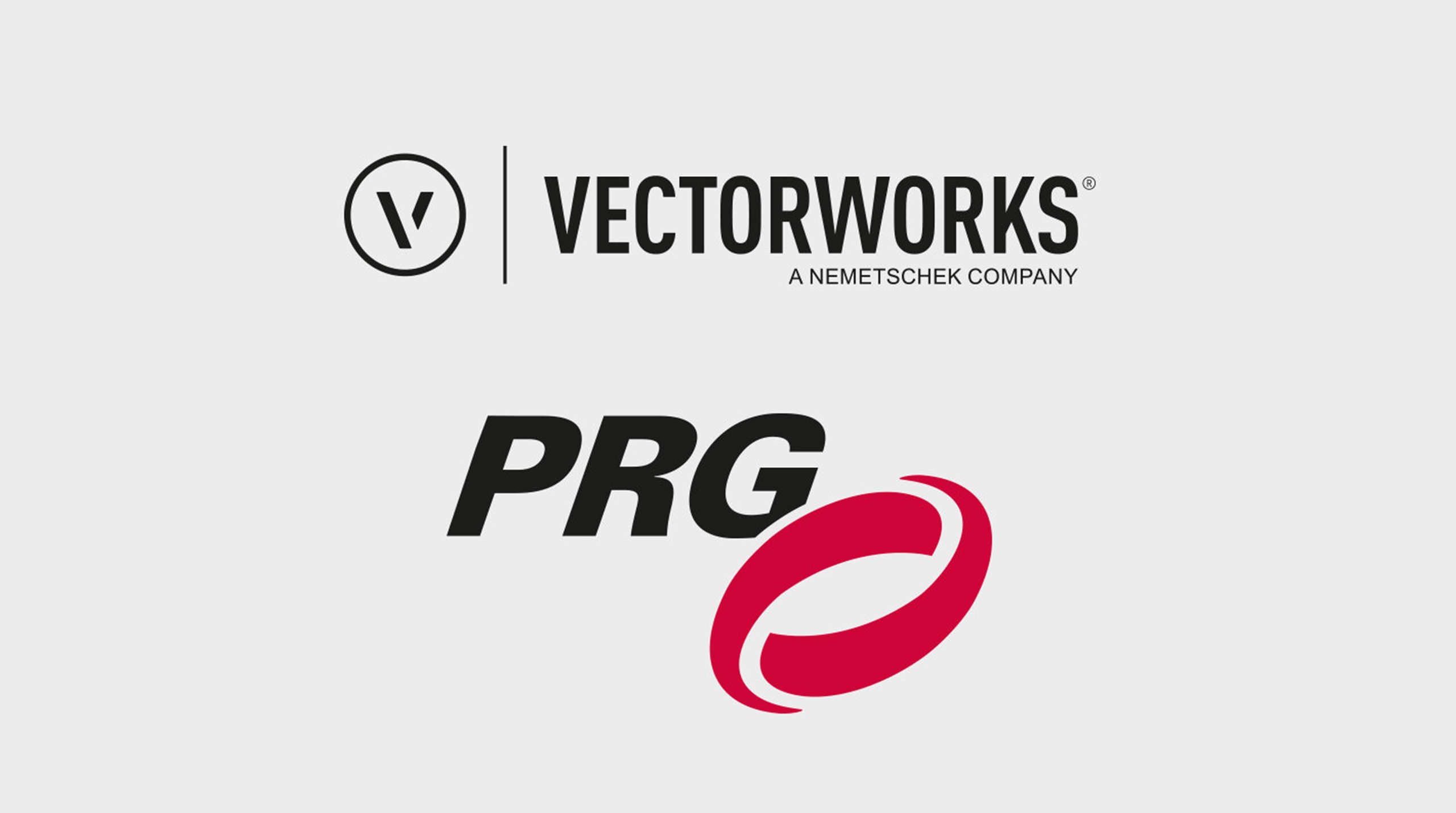 Logo Vectorworks Inc. und Production Research Group (PRG)